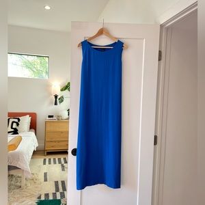 Eileen Fisher dress in silk georgette crepe- M